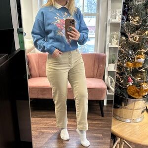 Vintage Gloria Vanderbilt • Tan Stretch Mom Jeans Petite